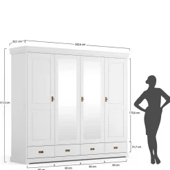 Drehtürenschrank Aluko*Pharao24 Discount