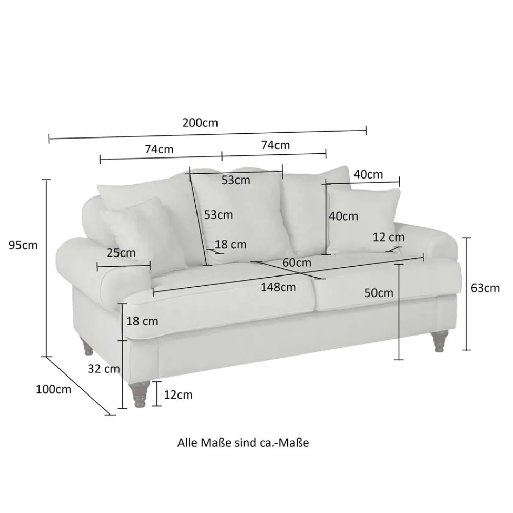 Dreisitzer Couch Mallorca*Pharao24 Clearance