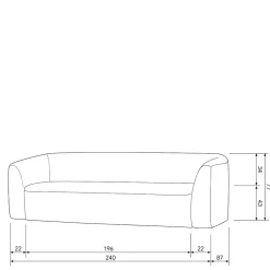 Dreisitzer Couch Nessi*Pharao24 Clearance