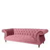 Hot Dreisitzer rosa Barock Lisbon Wohnzimmercouch|3 Sitzer Sofa