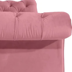 Hot Dreisitzer rosa Barock Lisbon Wohnzimmercouch|3 Sitzer Sofa