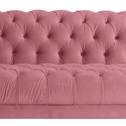Hot Dreisitzer rosa Barock Lisbon Wohnzimmercouch|3 Sitzer Sofa