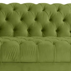 Clearance Dreisitzer Sofa Samtvelours Jesses Wohnzimmercouch|3 Sitzer Sofa