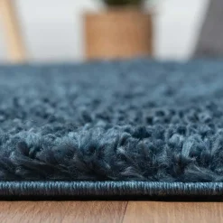 Dunkelblauer Shaggy Teppich Albert*Pharao24 Hot