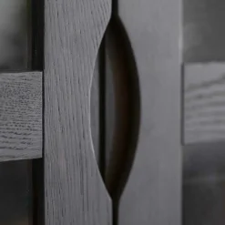 Outlet Dunkelbraune Vitrine Bull Vitrinenschrank|Wohnzimmervitrinen