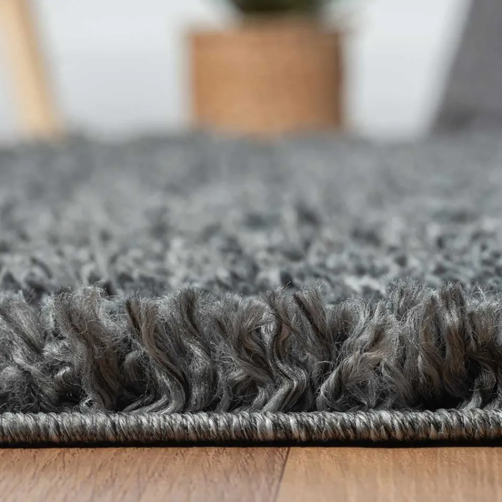 Dunkelgrauer Shaggy Teppich Pablos*Pharao24 Online