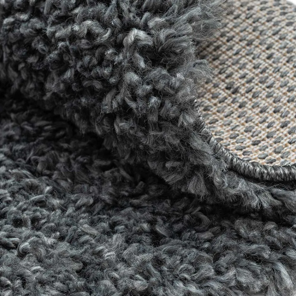 Dunkelgrauer Shaggy Teppich Pablos*Pharao24 Online