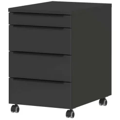 Dunkelgraues Büromöbelset Abby*Pharao24 Discount