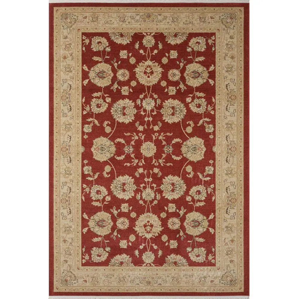 Hot Dunkelroter Teppich Zimbu Teppiche