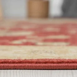 Hot Dunkelroter Teppich Zimbu Teppiche