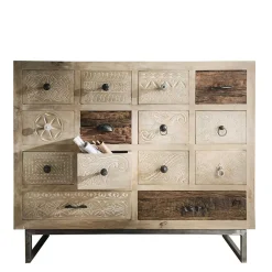 Hot Echtholz Kommode Kayden Küchenkommode|Wohnzimmerkommoden