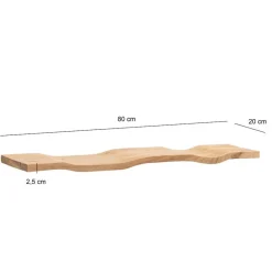 Outlet Echtholz Regal Muleda Massivholzregale|Wandregale