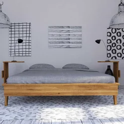 Discount Echtholzbett Carilla Doppelbetten|Massivholzbetten