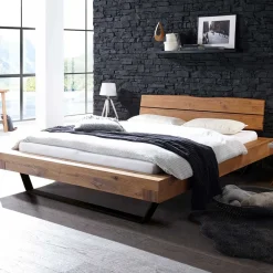 Discount Echtholzbett Hoverra Massivholzbetten