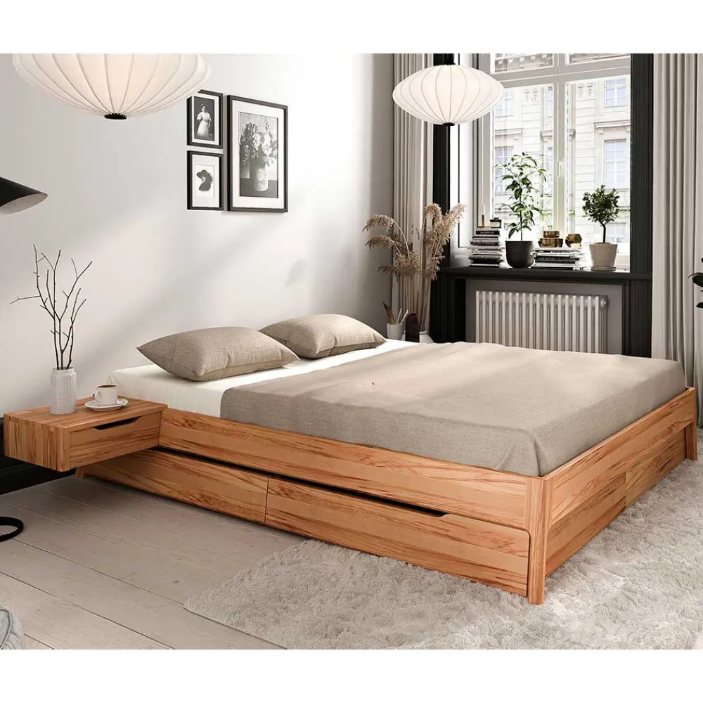 New Echtholzbett Korres Funktionsbetten|Schubkastenbetten