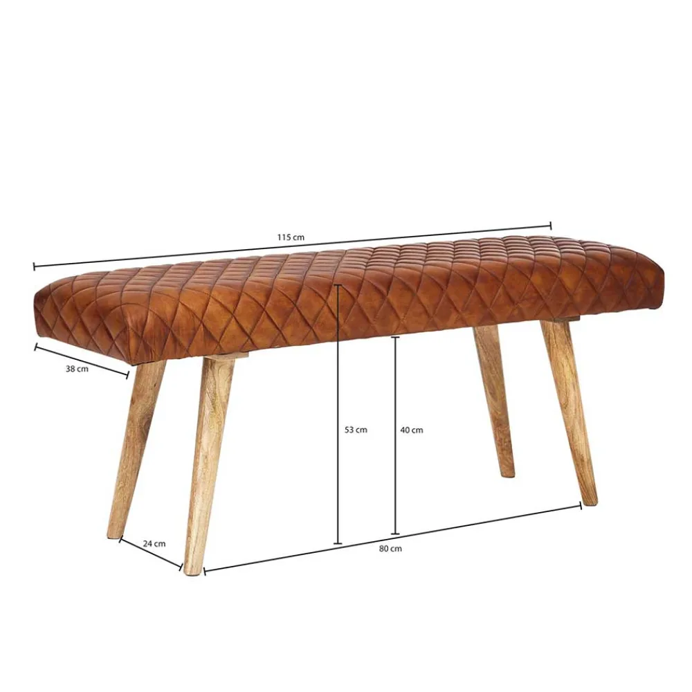 Clearance Echtleder Bank Nelsons Küchenbank|Esszimmerbänke