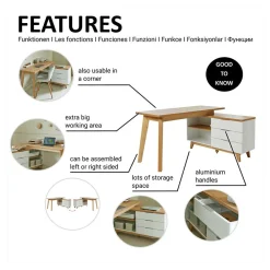 Eckschreibtisch Hajelua*Pharao24 Hot