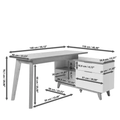 Eckschreibtisch Hajelua*Pharao24 Hot