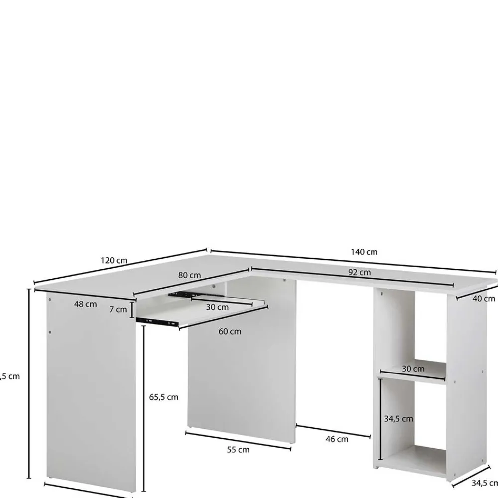 Discount Eckschreibtisch Liyadiro Schreibtische