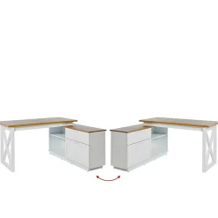 Eckschreibtisch Stephanie*Pharao24 Clearance