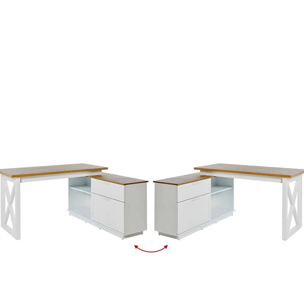 Eckschreibtisch Stephanie*Pharao24 Clearance