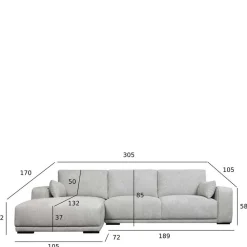 Ecksofa Doskados Polstermöbel|Wohnzimmercouch