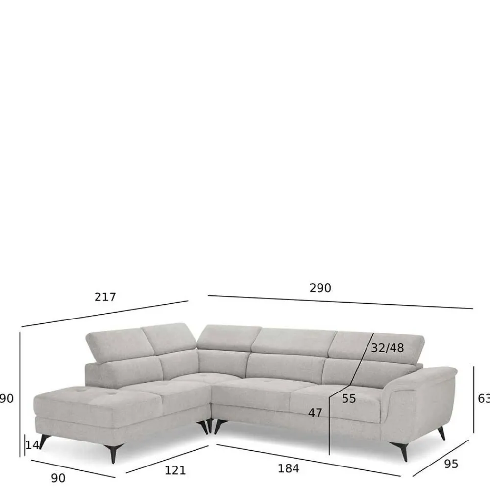 Online Ecksofa Osmin Wohnlandschaften|Ecksofas