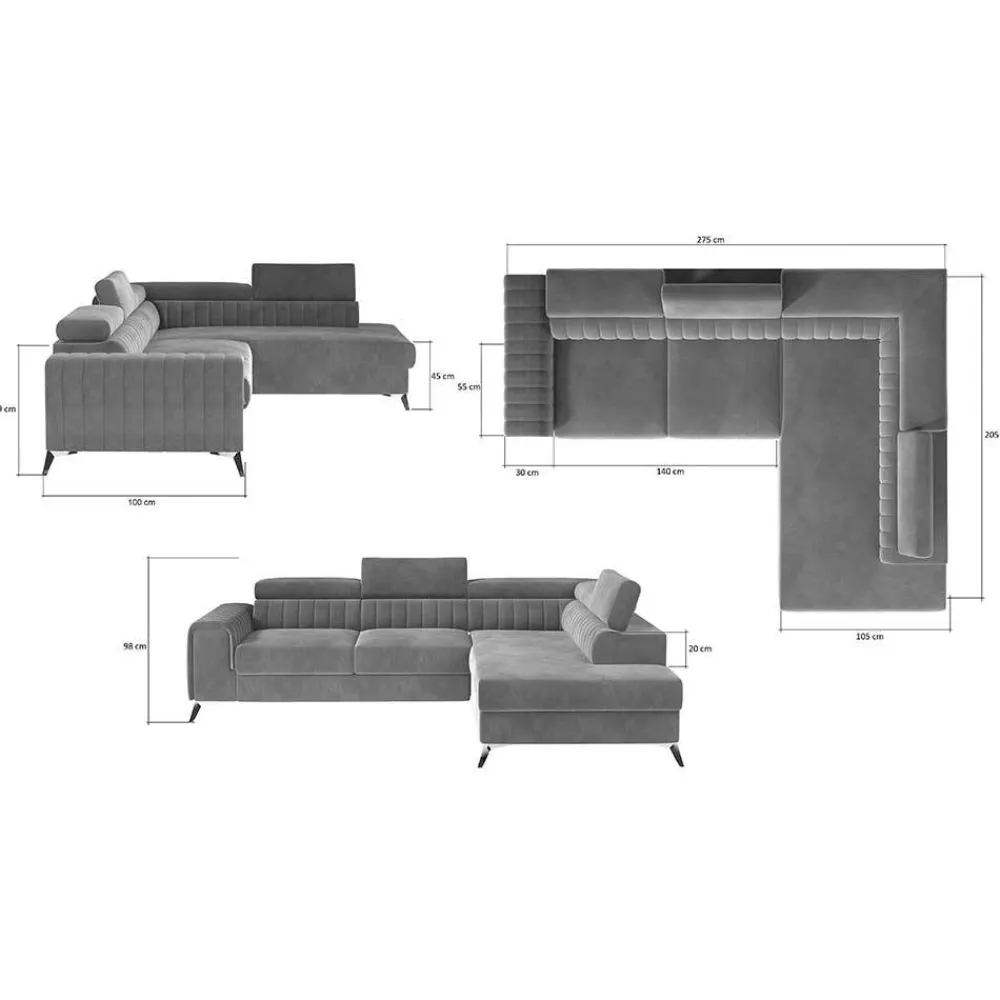 Outlet Ecksofa Tumassin Wohnlandschaften|Ecksofas