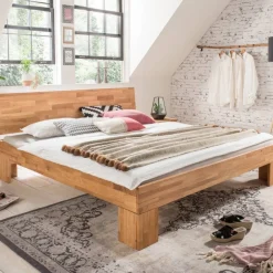 Clearance Eiche Massivholz Bettgestell Coplin Komfortbetten|Doppelbetten