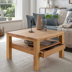 Discount Eiche Wohnzimmertisch Ettrico Massivholztische|Wohnzimmertisch