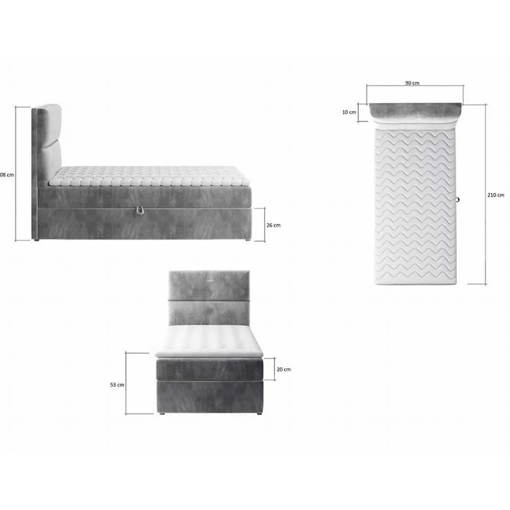 Best Einzelbett Rameira Funktionsbetten|Schubkastenbetten