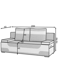 2er Sofa Basilca*Pharao24 Discount