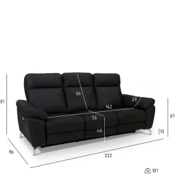 Best 3er Sofa Emonila 3 Sitzer Sofa
