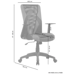 Ergonomischer Bürostuhl Allaire*Pharao24 Sale
