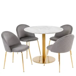 Essgruppe Zyrjeta Tisch Mit Stühlen|Esszimmer Sets