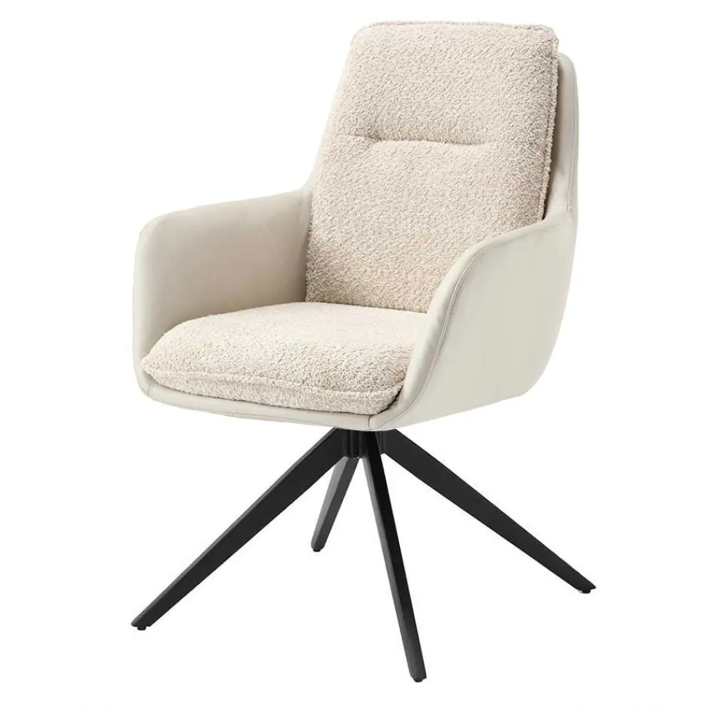 Hot Esstisch Stühle Cremefarben Nua Polstermöbel|Hochlehner