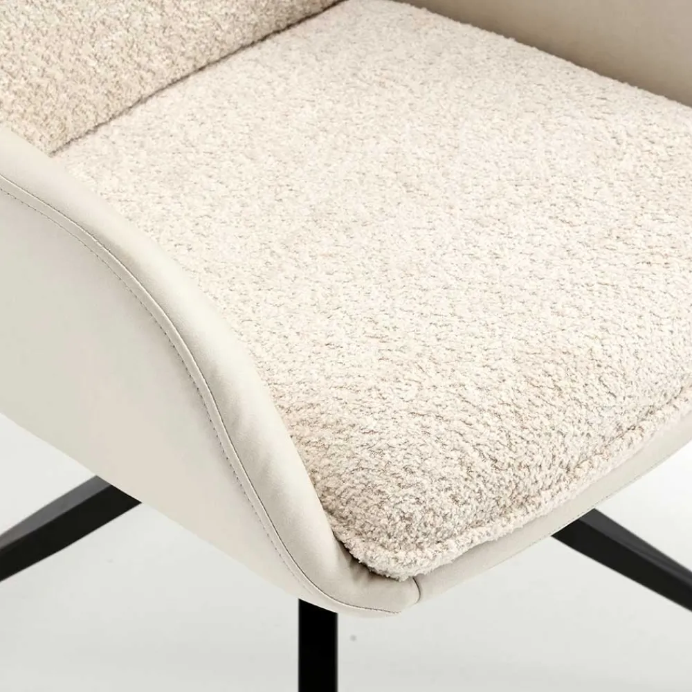 Hot Esstisch Stühle Cremefarben Nua Polstermöbel|Hochlehner