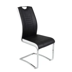 Esszimmer Freischwinger Emily Lederstühle|Freischwinger