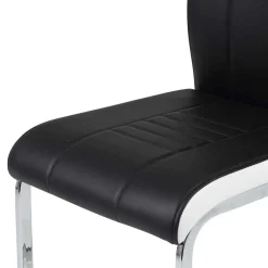 Esszimmer Freischwinger Emily Lederstühle|Freischwinger