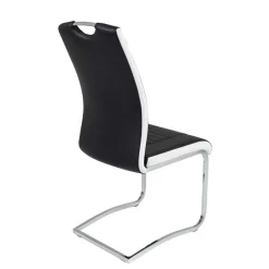 Esszimmer Freischwinger Emily Lederstühle|Freischwinger