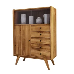 Clearance Esszimmer Highboard Carilla Vitrinenschrank|Stauraumvitrinen