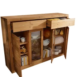 Best Esszimmer Highboard Varcina Vitrinenschrank|Wohnzimmervitrinen