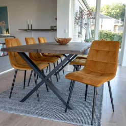 Esszimmer Sitzgruppe Taavis Tisch Mit Stühlen|Esszimmer Sets