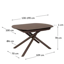 Discount Esszimmer Tisch Emilina Glastische|Ausziehtische