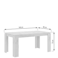 Hot Esszimmer Tisch mit Auszug Tinello Ausziehtische