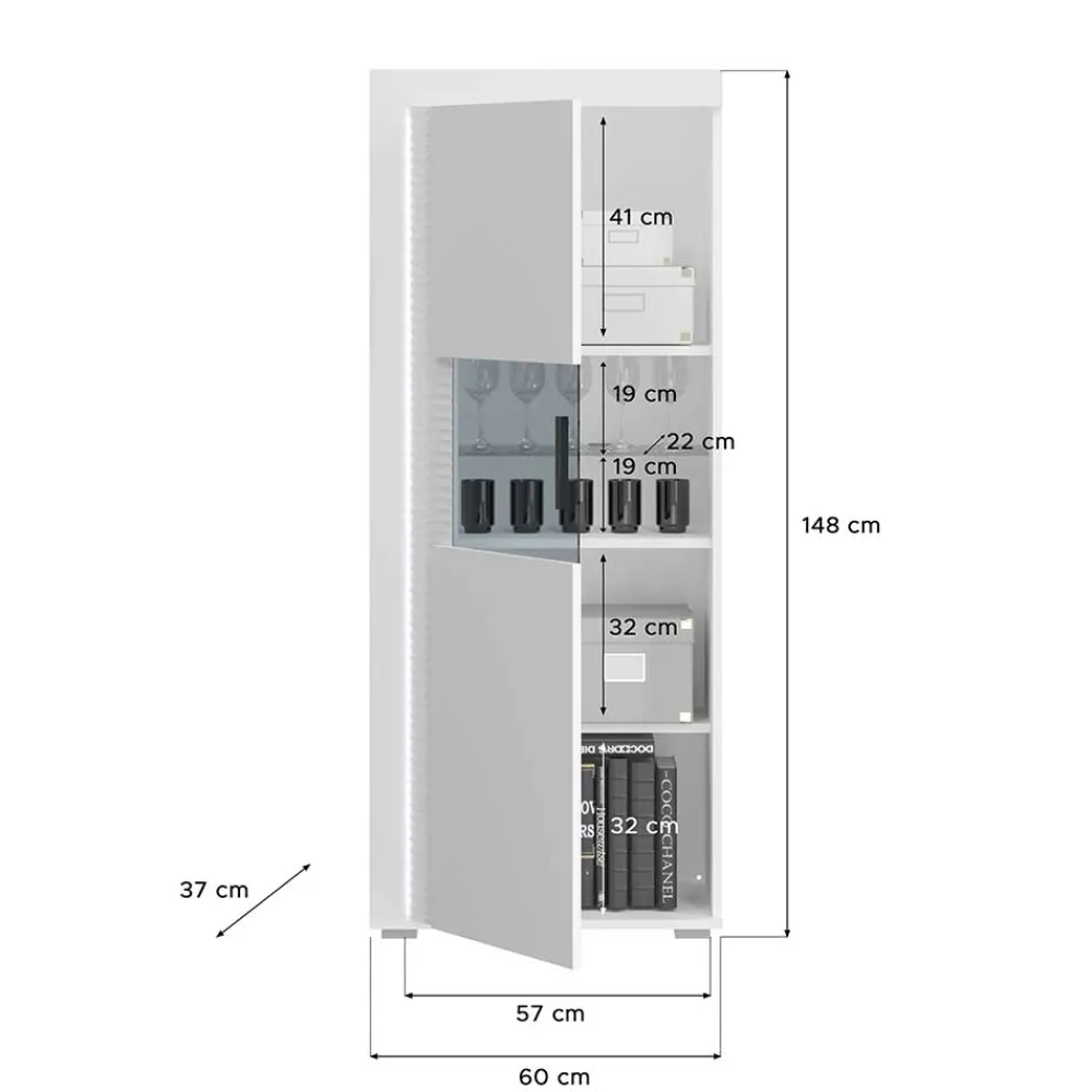 Discount Esszimmer Vitrine Countrys Vitrinenschrank|Stauraumvitrinen