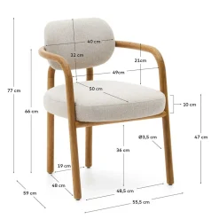 Esszimmerarmlehnstuhl Loreen*Pharao24 Best