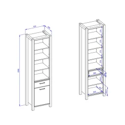 New Esszimmerregal Foxxy Wohnzimmerregale|Bücherregale