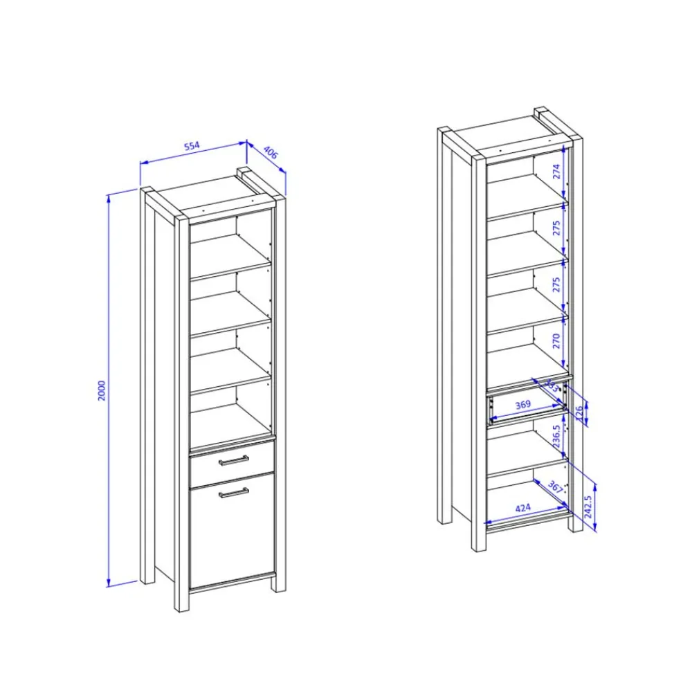 New Esszimmerregal Foxxy Wohnzimmerregale|Bücherregale