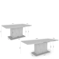Esszimmertisch ausziehbar Alamrua*Pharao24 New